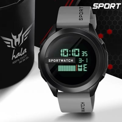 Picture of LASHIDA Wind Multi-Functional Simple Round Electronic Watch Watch Sports Men and Women Middle School Students Trend Couple LCD Waterproof