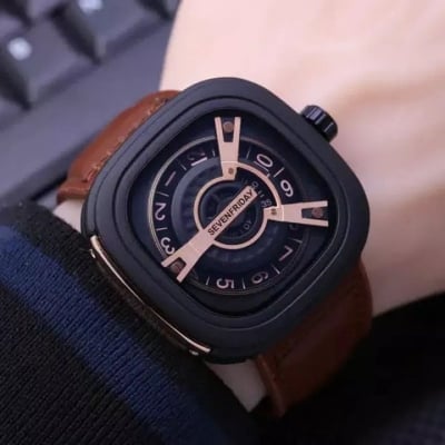 Picture of Big Dial Seven Friday Leather Belt Watch Trend Fashion Student Watch For Man