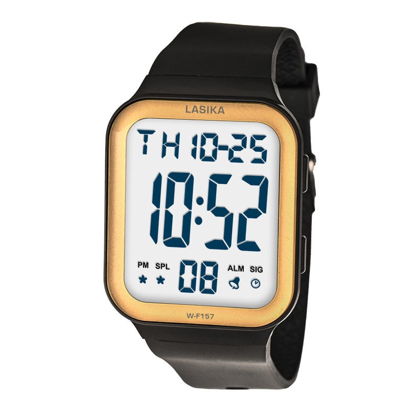 Picture of New Lasika W-F157 Digital Sports Watch for Men Apple Watch Electronic Waterproof Wristwatch Stopwatch Alarm #157