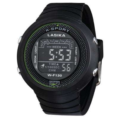 Picture of NEW LASIKA W-F130 Electronic Fashion Watch Water Resistance/ Waterproof Silicon Digital Watch for Kids and Ledis