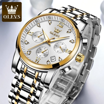 Picture of Leather waterproof quartz fashionable watch for men