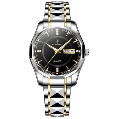 Picture of POEDAGAR New Fashion Men's Watches Stainless Steel Top Brand Luxury Waterproof Men Quartz Wristwatches Relogio Masculino