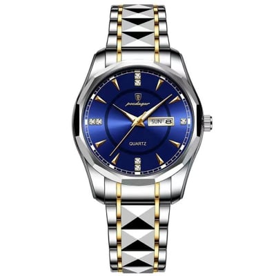 Picture of POEDAGAR New Fashion Men's Watches Stainless Steel Top Brand Luxury Waterproof Men Quartz Wristwatches Relogio Masculino