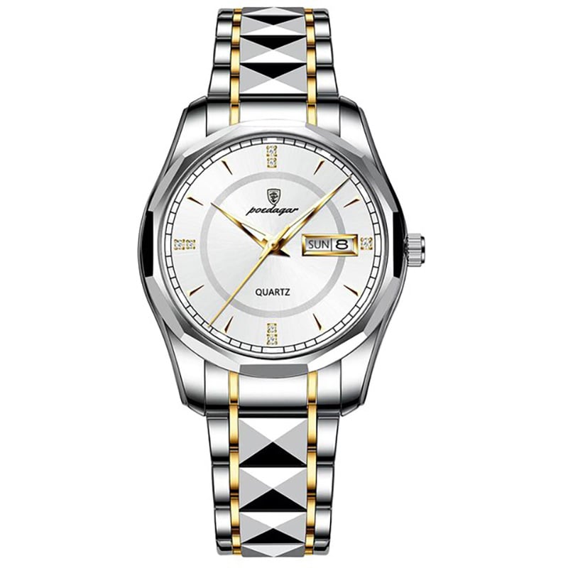 Picture of POEDAGAR New Fashion Men's Watches Stainless Steel Top Brand Luxury Waterproof Men Quartz Wristwatches Relogio Masculino