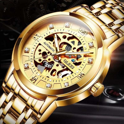 Picture of Brown PU Leather Analoge Wrist Watch For Men