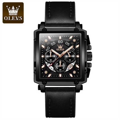 Picture of Brown PU Leather Analoge Wrist Watch For Men