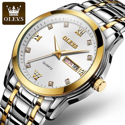 Picture of Stainless Steel Fashion Analoge Wrist Quartz Watch For Men
