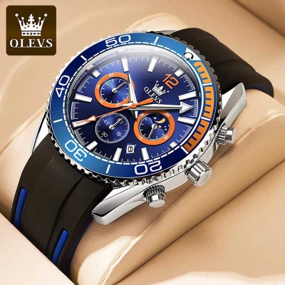 Picture of Brown PU Leather Analoge Wrist Watch For Men
