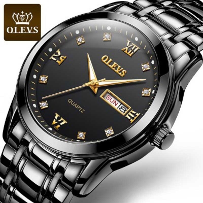 Picture of Brown PU Leather Analoge Wrist Watch For Men