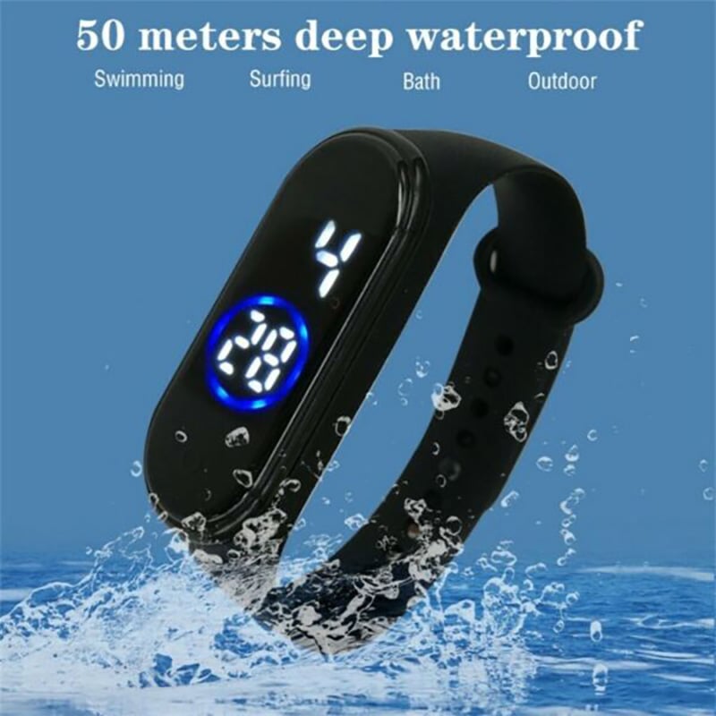 Picture of Silicone New Fashion Touch LED Sports Watch Waterproof