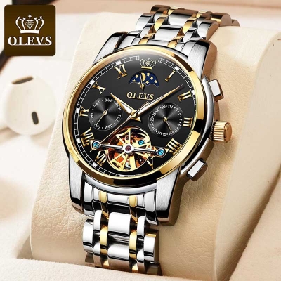 Picture of Fashion Automatic Stainless Steel Waterproof Watches for Men