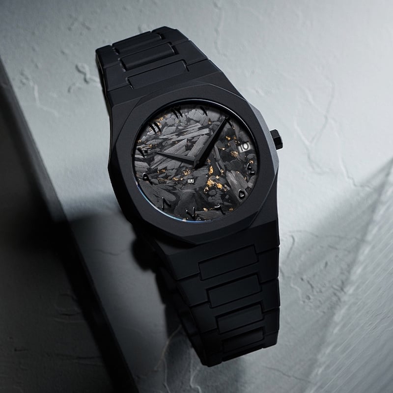 Picture of Arabic Aura Date Watch Waterproof Men's Quartz Watch Black PC Plastic watch for men - Arabic Aura Watch - Black