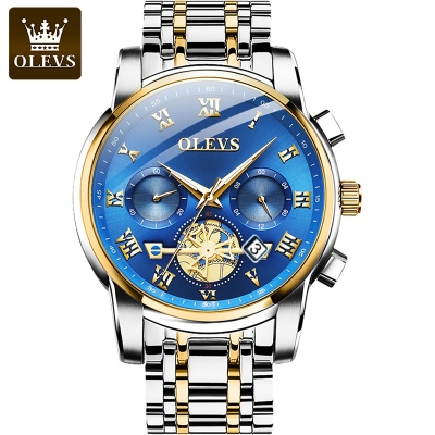 Picture of Stainless Steel Chronograph Wrist Watch For Men