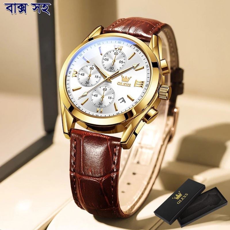 Picture of Leather Waterproof Quartz Fashion Watch for Men (No Box 2)