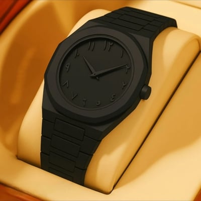Picture of Arabic Watch Waterproof Men's Quartz Watch Black PC Plastic watch for men - Aura Arabic Watch - Black