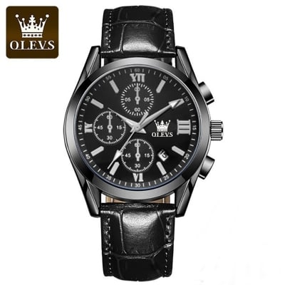 Picture of Ole_vs Leather Fashionable Quartz Fashion Watch for Men (No Box 2)