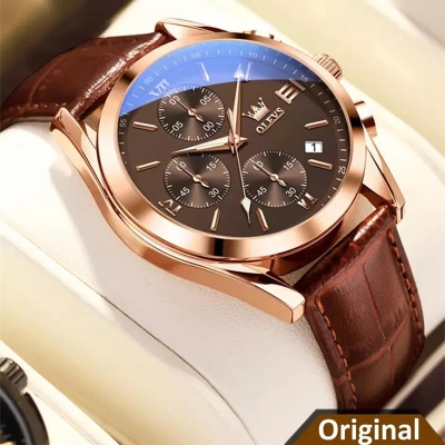 Picture of Leather Waterproof Quartz Fashion Watch for Men - Watch For Men - Watch - Watch For Men - Watch - ঘড়ি - Watch For Men