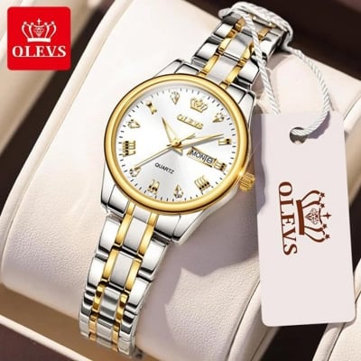 Picture of Two Tone Stainless Steel Analog Wrist Watch For Women