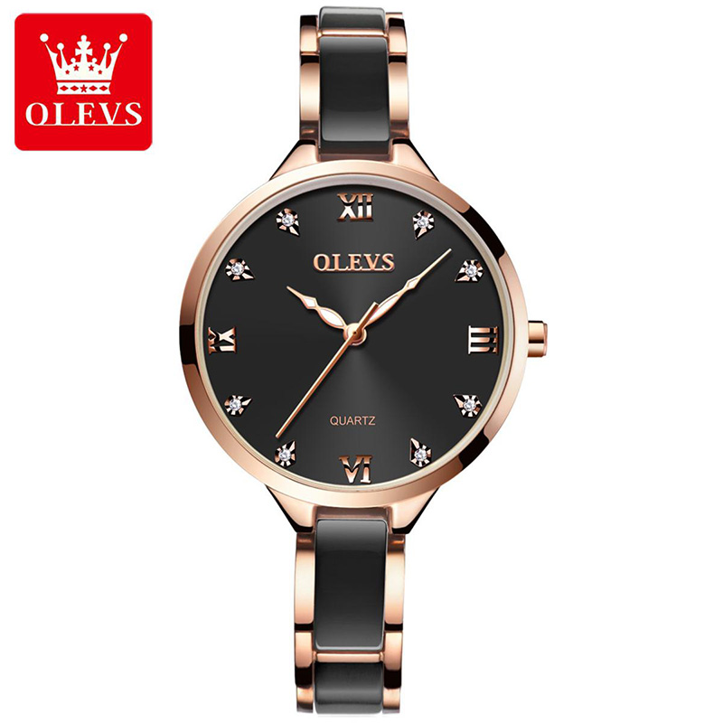 Picture of Stainless Steel Fashion Waterproof Japan Movement Ceramic Watch for Women