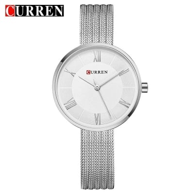 Picture of CURREN 9020 Golden Mesh Stainless Steel Analog Watch For Women - Watch - ঘড়ি