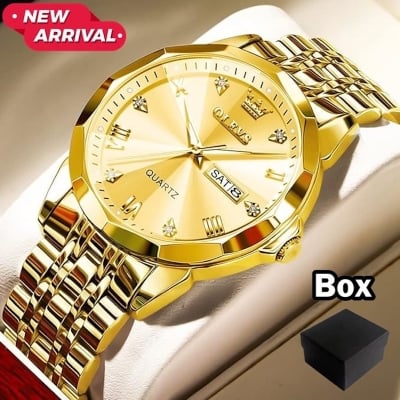 Picture of OLE-VS 9931 Watches for Men Diamond Business Dress Analog Quartz Stainless Steel Date Luxury Casual Fashion Wrist Watch  Replica