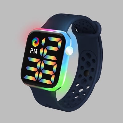 Picture of New Men's Wrist Watches LED Digital Business Watch for Men Sports Silicone Strap Watch Electronic