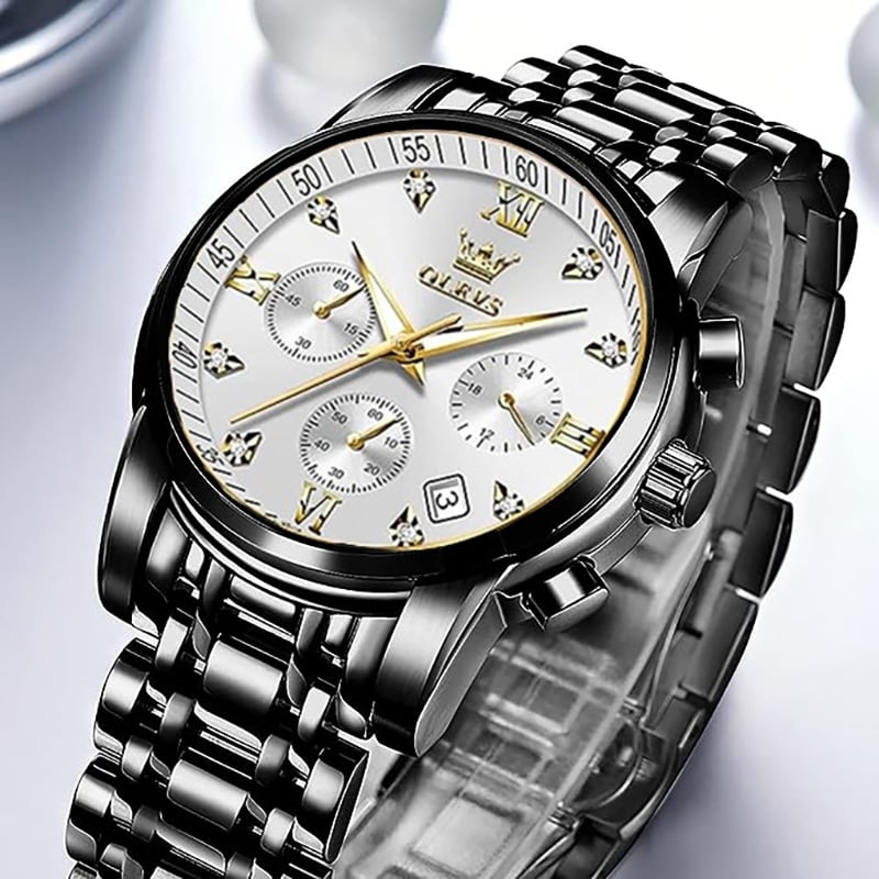 Picture of OLE_VS 2889 Watches for Men Diamond Business Dress Analog Quartz Stainless Steel Date Luxury Casual Fashion Wrist Watch