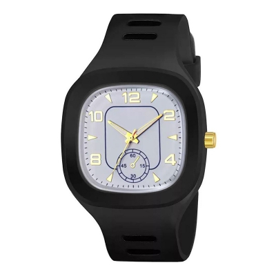 Picture of Fashionable Watch Silicone Band Quartz Analog Wrist Watch For Men