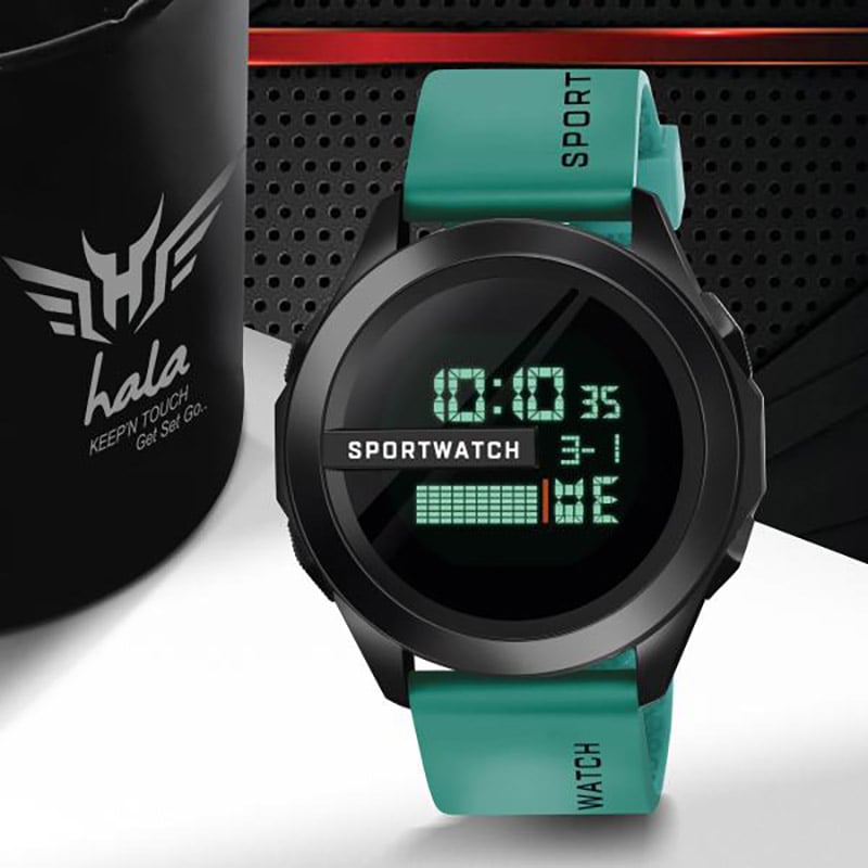 Picture of LASHIDA Wind Multi-Functional Simple Round Electronic Watch Watch Sports Men and Women Middle School Students Trend Couple LCD Waterproof