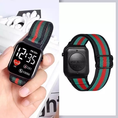 Picture of Fabric Canvas Strap Casual Cool Sport Round Dial WristWatch for men