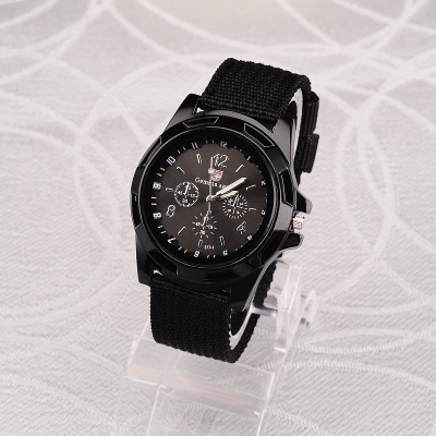 Picture of Fabric Canvas Strap Casual Cool Sport Round Dial WristWatch for men