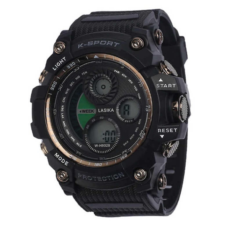 Picture of Lasika 9028 Cronographs, Auto Date, Shock Resistant Men's Waterproof Sports Digital Wrist Clock