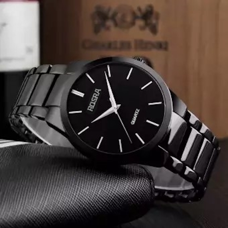 Picture of Stainless steel clock-black for men - Watch For Men - Watch For Men