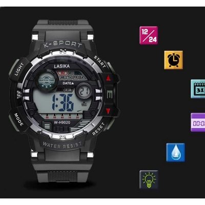 Picture of LASIKA W-H9020 Digital Sport Water Resistance Watch For men .
