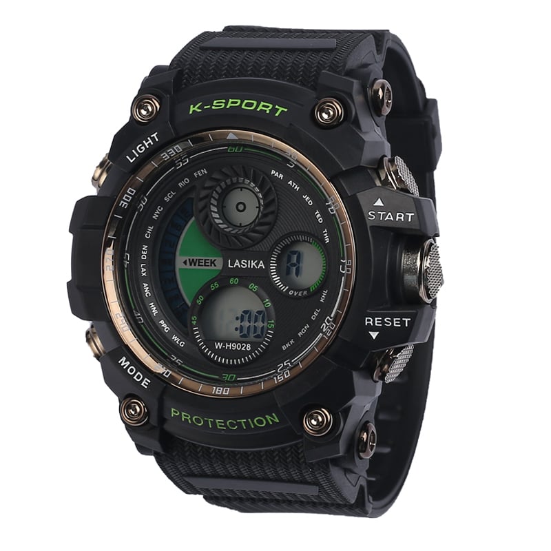 Picture of Lasika 9028 Cronographs, Auto Date, Shock Resistant Men's Waterproof Sports Digital Wrist Clock