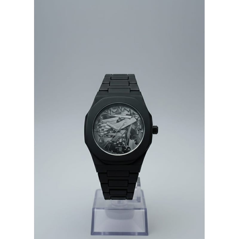 Picture of Arabic Watch Waterproof Men's Quartz Watch Black PC Plastic watch for men - Aura Arabic Watch - Black (Black 2)
