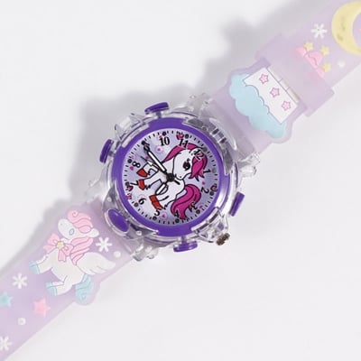 Picture of Sanrio Watch Kawaii Melody Cinnamoroll Children LED Luminous Watch Kuromi Hello Kitty Student Wrist Watch Kids Birthday Gift Toy - Kids Watch - Watch