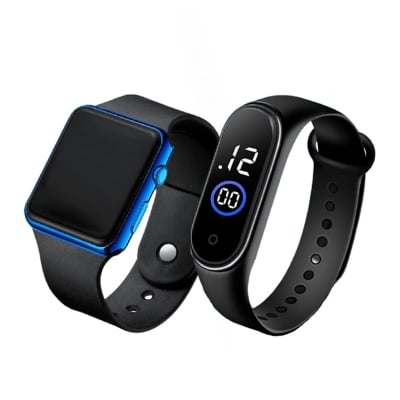 Picture of Buy 1 get 1,Square LED Digital Sports Watch And Ring Touch Watch, Combo Offer - Watch