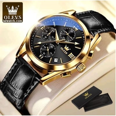 Picture of OLEVS 2872 Top Luxury Leather Analog Quartz Fashionable Watch For Men Master Copy watch