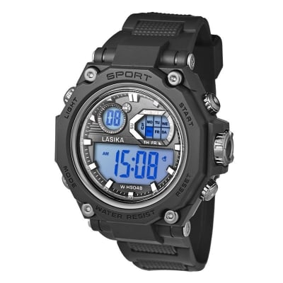 Picture of LASIKA W-H Digital Watch  Men's Sports Electronic Watch Cool Luminous Wristwatch Outdoor Waterproof Watches Big Screen Stopwatch