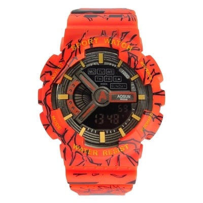 Picture of Premium quality Boy's Digital Waterproof Sport Fashion Luxury Military Quartz Watch Alarm Day Time LED Wristwatches