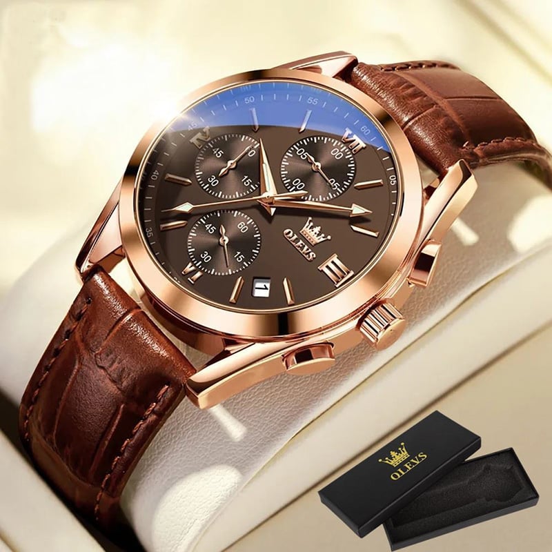 Picture of Leather Waterproof Quartz Fashion Watch for Men (No Box 2)