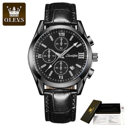 Picture of Ole_vs Leather Fashionable Quartz Fashion Watch for Men (No Box 2)