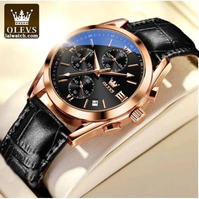 Picture of OLEVS Replica Leather Waterproof Quartz Fashion Watch for Men