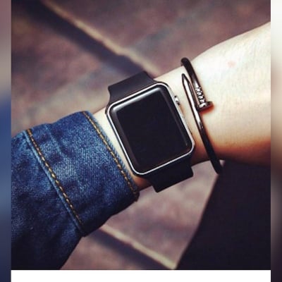 Picture of Colorful Square LED Digital Sports Watch ,  Water Resistance LED Wrist Watch  - Watch For Men - Watch - Watch For Men - Watch - ঘড়ি - Watch For Men