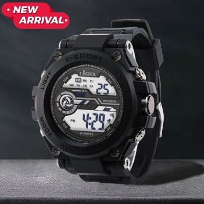 Picture of premium quality Boy's Digital Waterproof Sport Fashion Luxury Military Quartz Watch Alarm Day Time LED Wristwatches - Watch