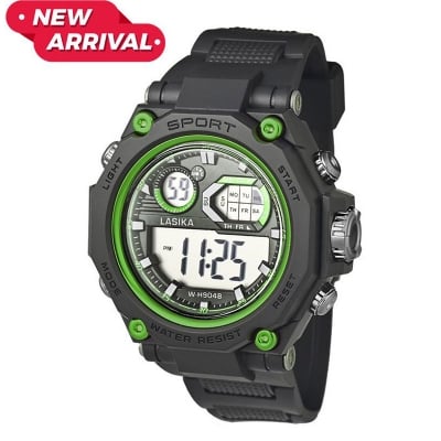 Picture of Premium Quality Boys Digital Waterproof Sport Fashion Luxury Military Quartz Watch (Model 9020 Green)