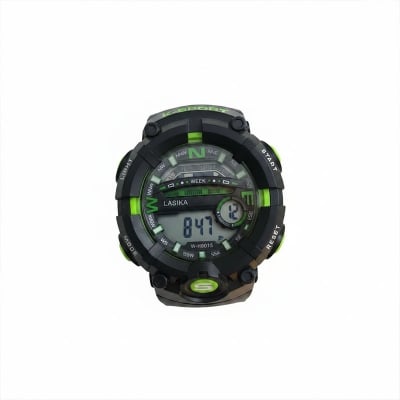 Picture of LASIKA W-H9015  Water Resistance/ Waterproof 50m Silicon Digital Watch for Men With Lasika Box - Red 