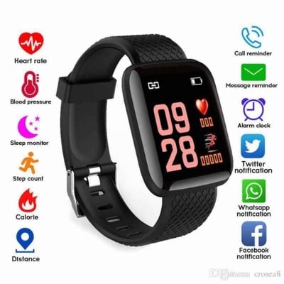Picture of D116 PLUS Smart Bracelet Heart Rate Blood Pressure Monitor Wristbands Outdoor Sports Fitness Band Waterproof Smart Digital Watch