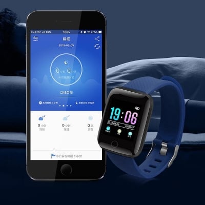 Picture of D116 PLUS Smart Bracelet Heart Rate Blood Pressure Monitor Wristbands Outdoor Sports Fitness Band Waterproof Smart Digital Watch